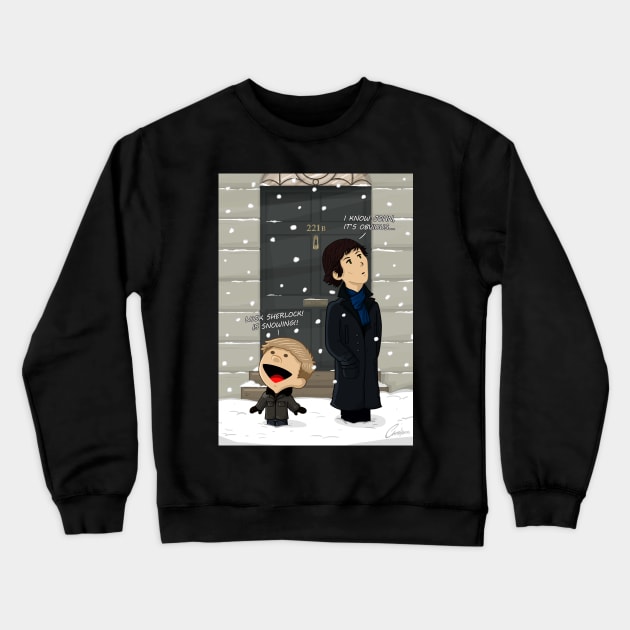 Sherlock & Watson Crewneck Sweatshirt by ChrisHarrys